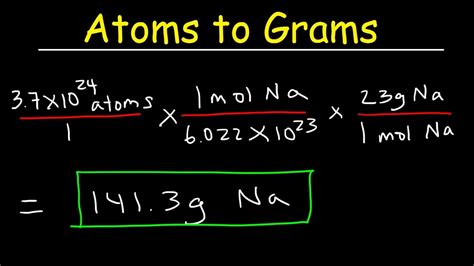 how do you convert from grams to atoms|3o2 atoms in a gram.